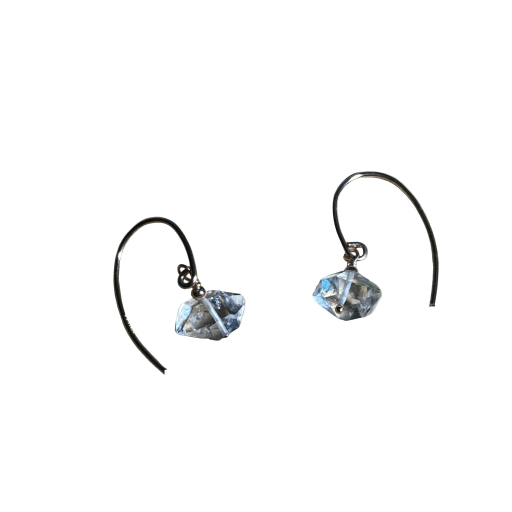 Herkimer Bertoni Dangle Earrings - Rose Gold Filled Sterling Silver