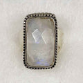 Rainbow Moonstone Ring Size 8 Stand Out