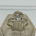 Sterling Silver Split Banded Herkimer Diamond Ring - Size 10 - Clarity, Intuition & Alignment