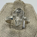 Sterling Silver Herkimer Diamond Ring - Size 6 - Clarity, Intuition & Alignment