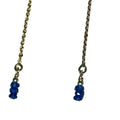Sept Birthstone Blue Sapphire Bertoni Earrings - Gold Filled Sterling Silver