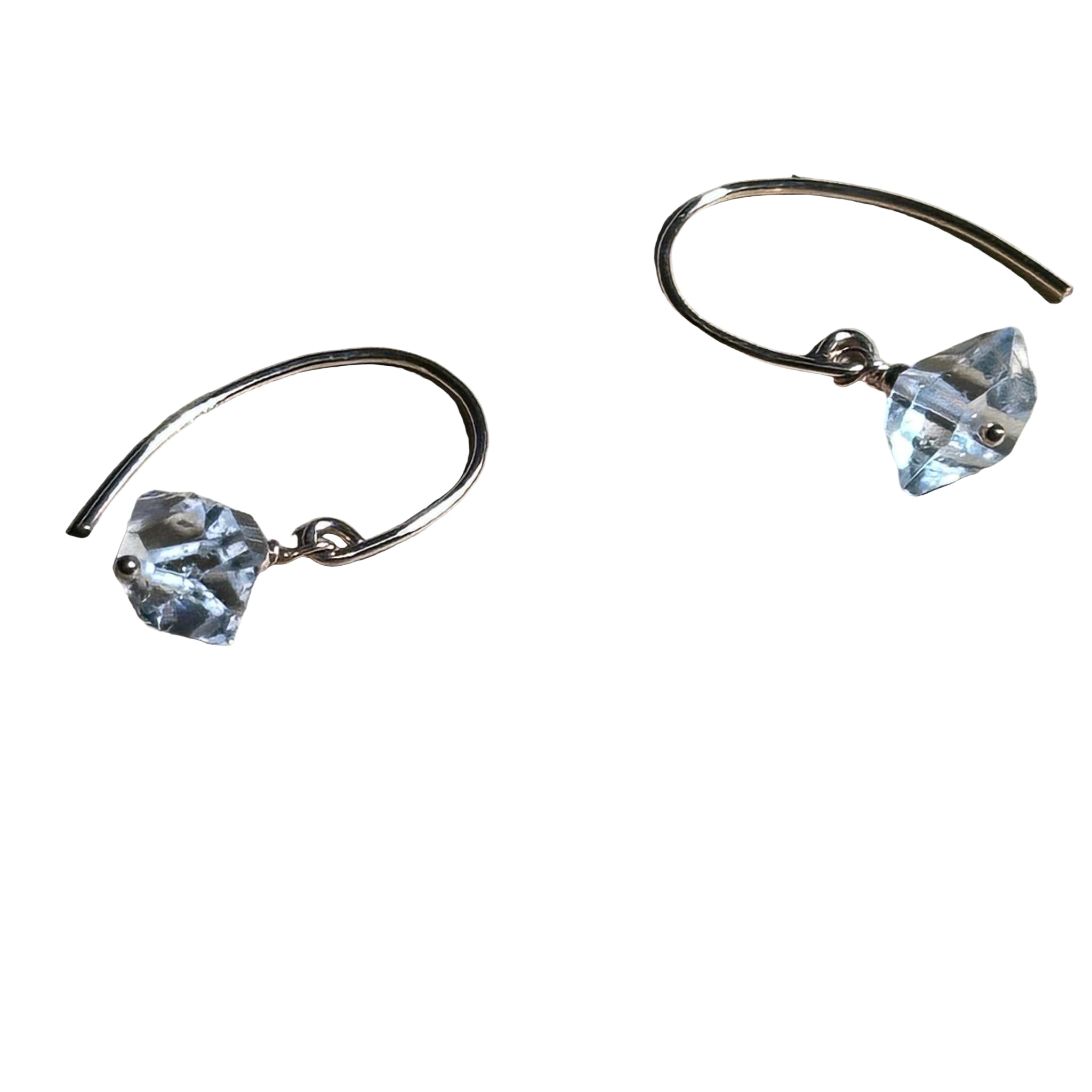 Herkimer Bertoni Dangle Earrings - Rose Gold Filled Sterling Silver