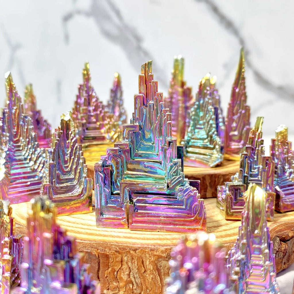 Bismuth Metal Freeform Castles Unique Shapes