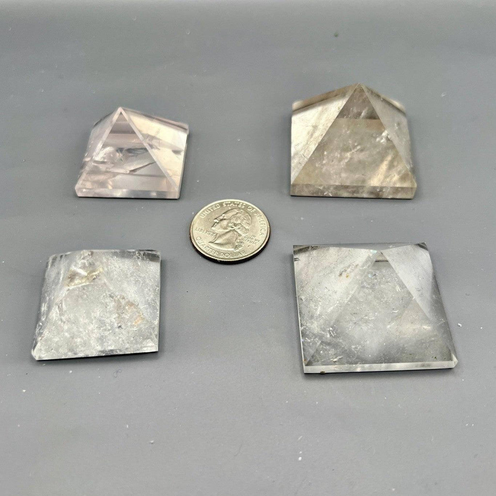 Clear Quartz Crystal Pyramids