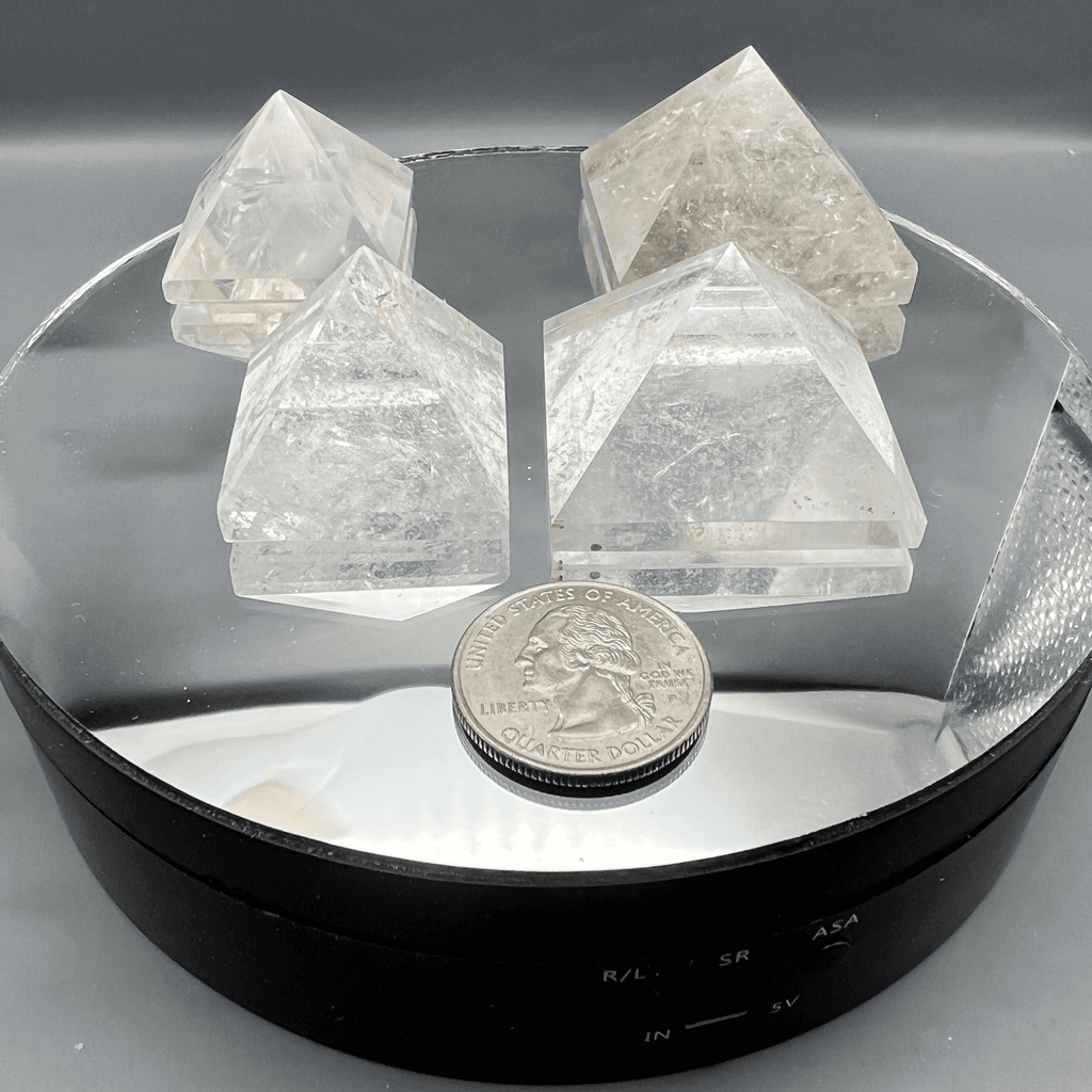 Clear Quartz Crystal Pyramids