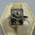 New Moss Agate Ring Size 9 (04.8032)