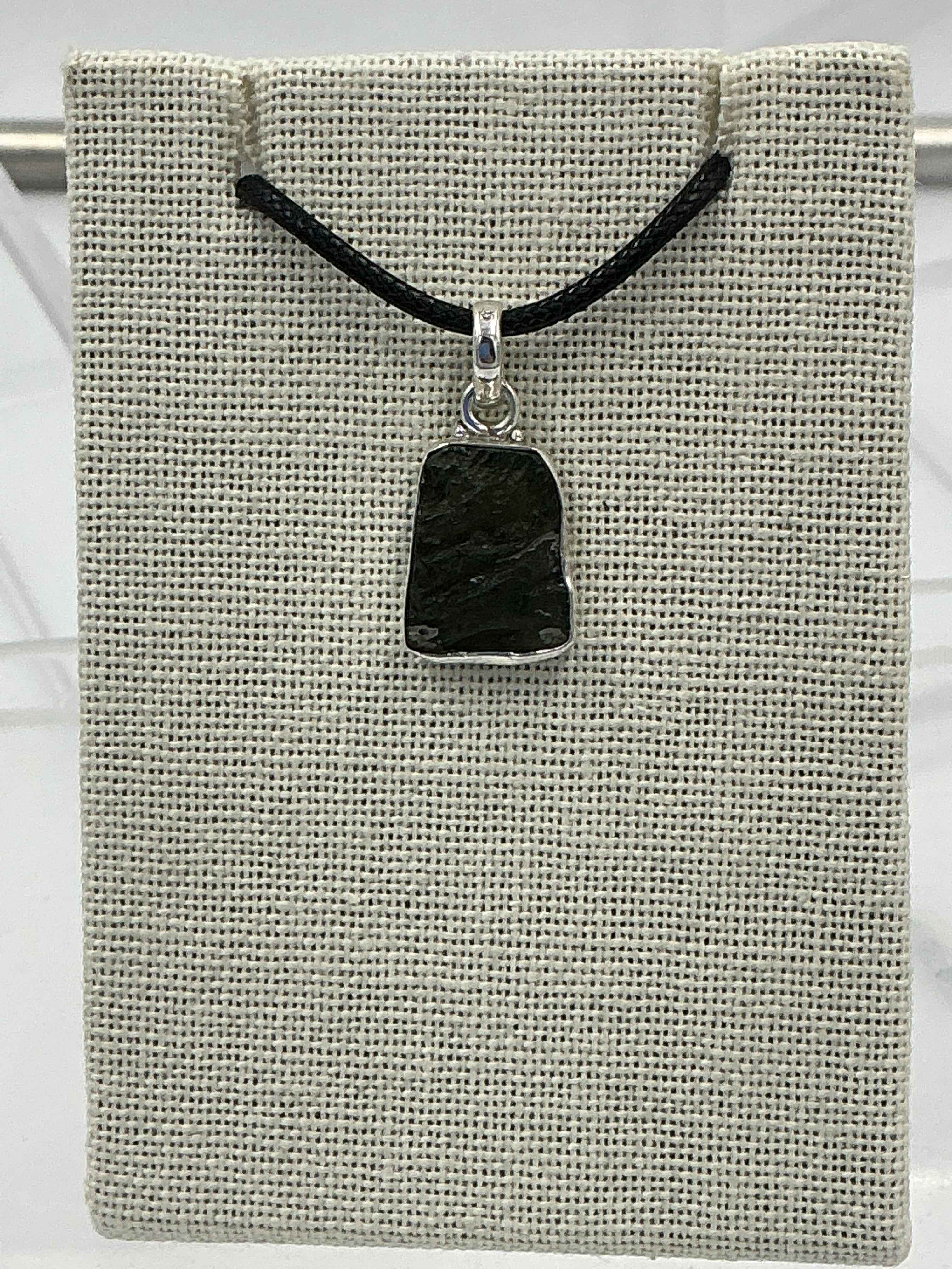 Sterling Silver Moldavite Pendant