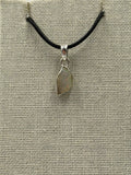 Sterling Silver Raw Ethiopian Opal Pendant Size 2