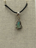 Sterling Silver Bezeled Raw Ethiopian Opal Pendant