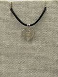 Sterling Silver Heart Ethiopian Opal Pendant