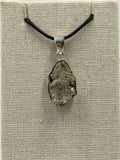 Sterling Silver Raw Pyrite Pendant
