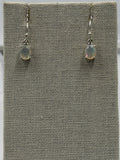 Sterling Silver Oval Ethiopian Opal Dangle Earrings Size 2
