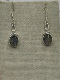 Sterling Silver Single Chain Labradorite Dangle Earrings