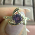Sterling Silver Celtic Amethyst Ring – Size 7 – Protection, Intuition & Ancient Wisdom