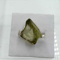 Sterling Silver Libyan Desert Glass Ring - Size 6- Cosmic, Illuminating & Transformative