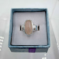 Sterling Silver Oval Rose Quartz - Size 8 - Loving, Soothing & Heart Opening