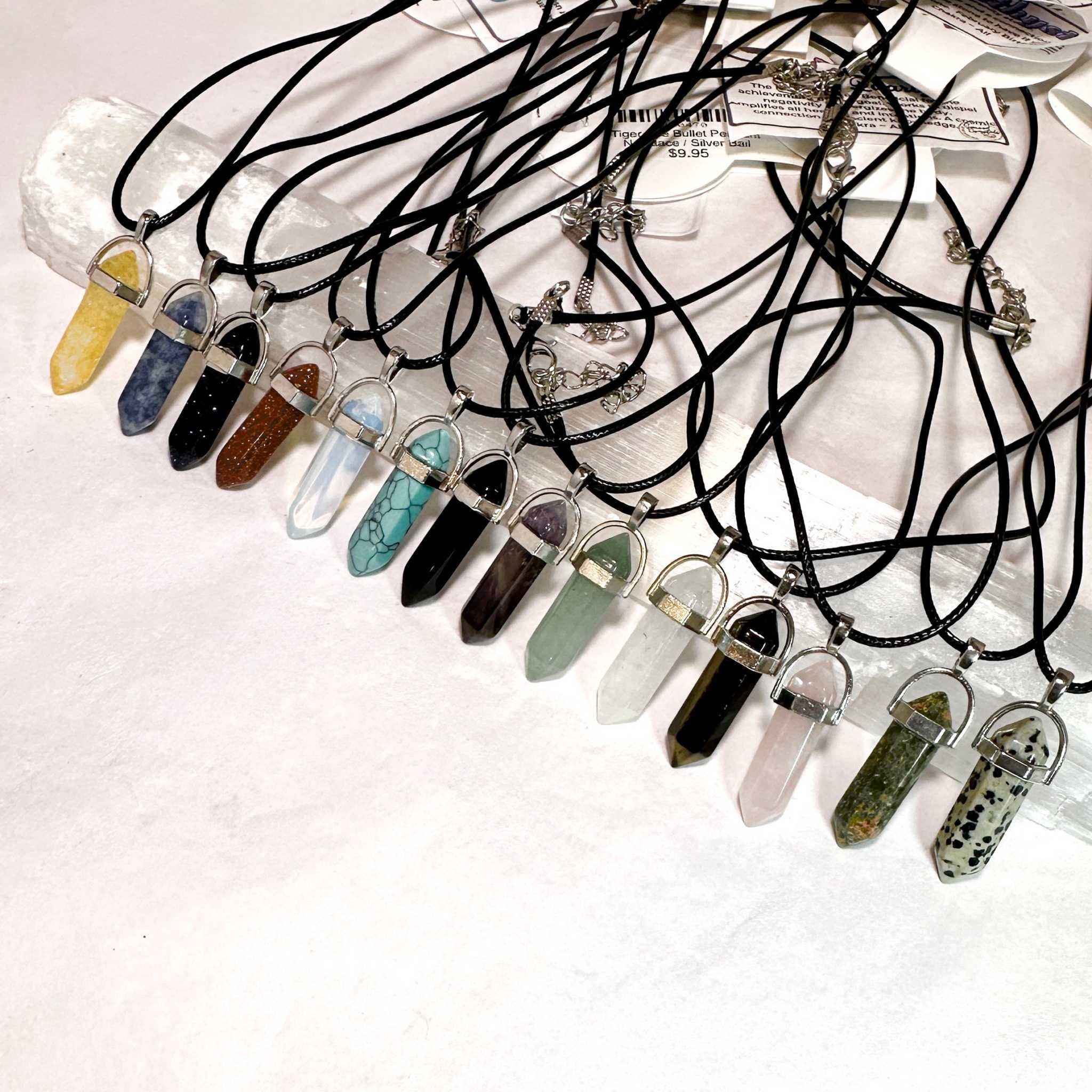 Unakite Bullet Point Necklace