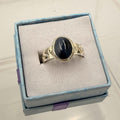 Sterling Silver Openwork Banded Pietersite Ring - Size 7 - Grounding, Transformative & Insightful
