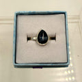 Sterling Silver Teardrop Pietersite Ring - Size 6 - Grounding, Transformative & Insightful