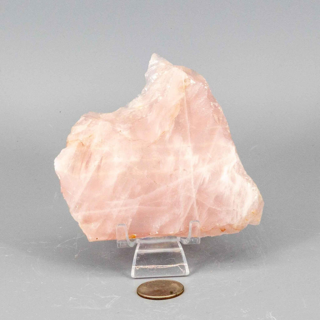 Rose Quartz Slice, Polished Crystal