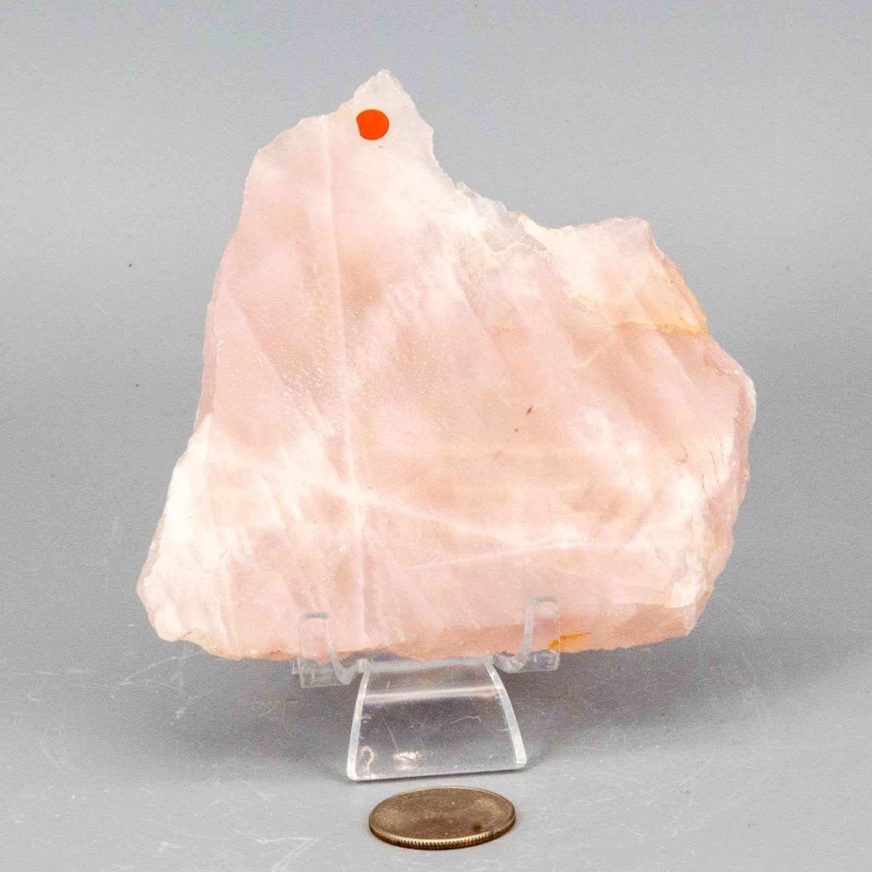 Rose Quartz Slice, Polished Crystal