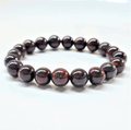 African Bloodstone Round Bead Bracelet - Courageous Vitality