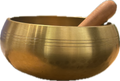 Tibetan Singing Bowl - 5.5" Hand Hammered Gold