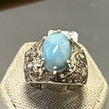 Larimar Ring Size 7 "Caribbean Queen"
