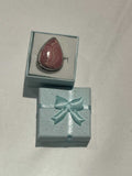Rhodochrosite Ring Size 6 “Love Bite”